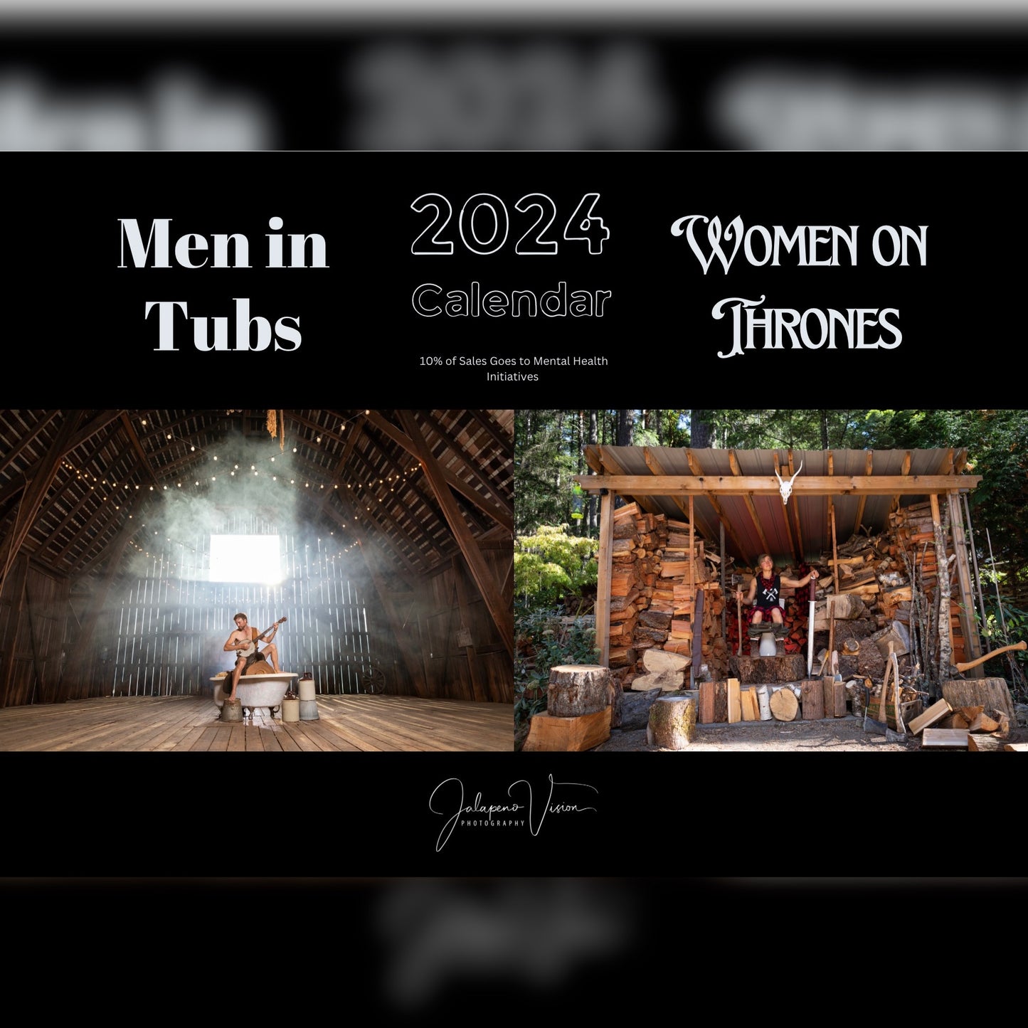2024 Men in Tubs & Women on Thrones Calendar